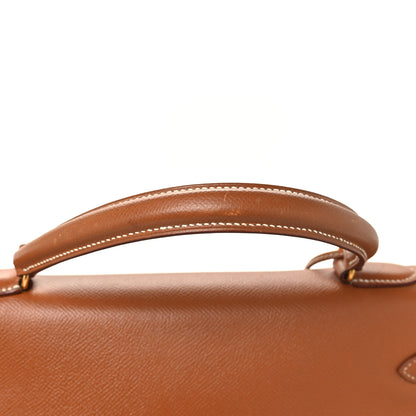 Hermes Courchevel Kelly Retourne 35 Gold 19 of 20