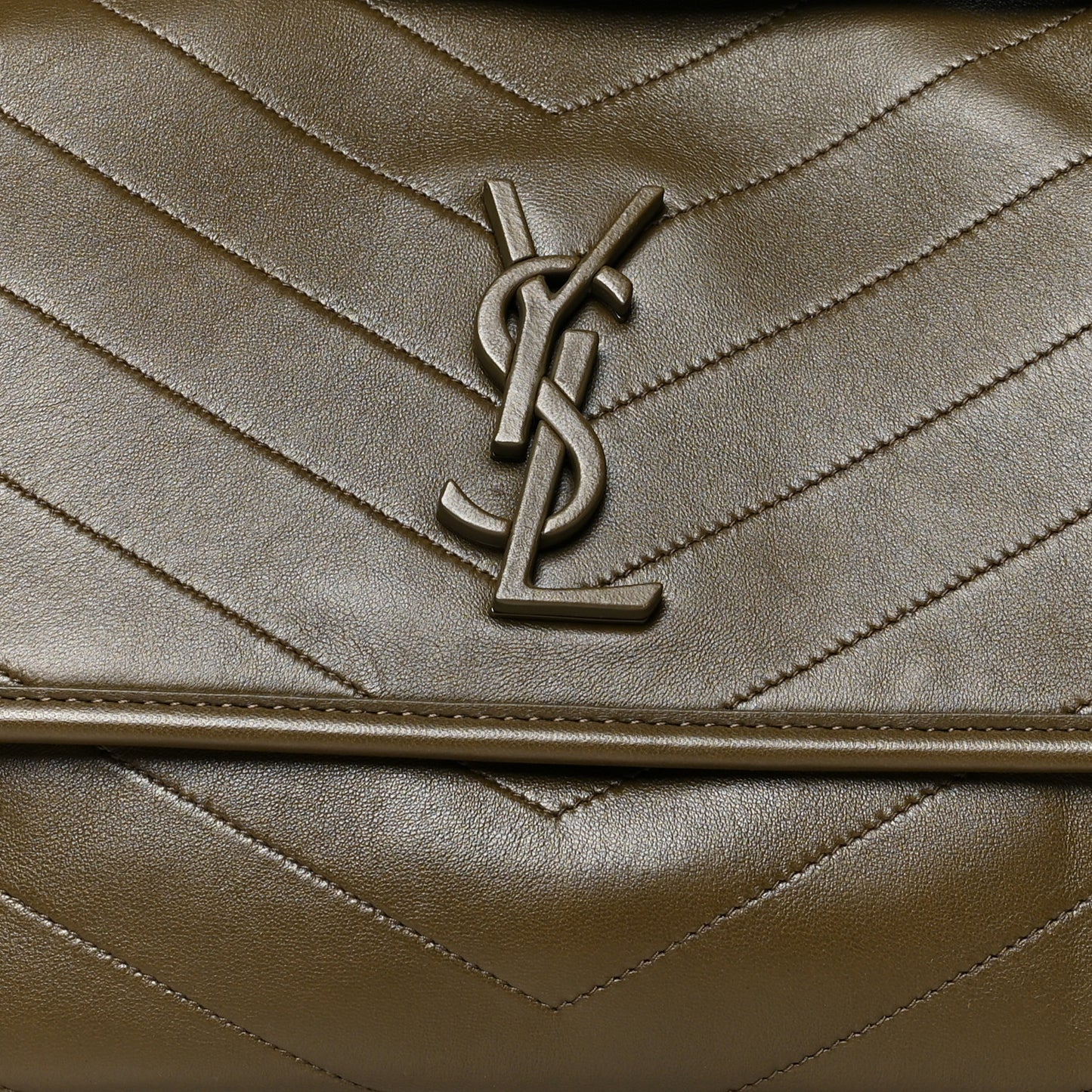 Lambskin Matelasse Monogram Medium Niki Chain Satchel Seaweed