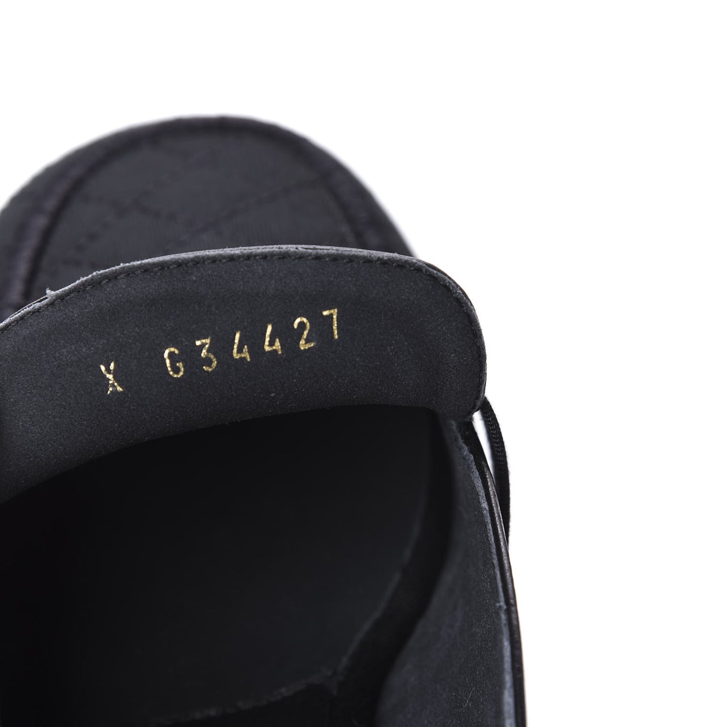 Lambskin Grosgrain Cap Toe CC Mules 36.5 Black