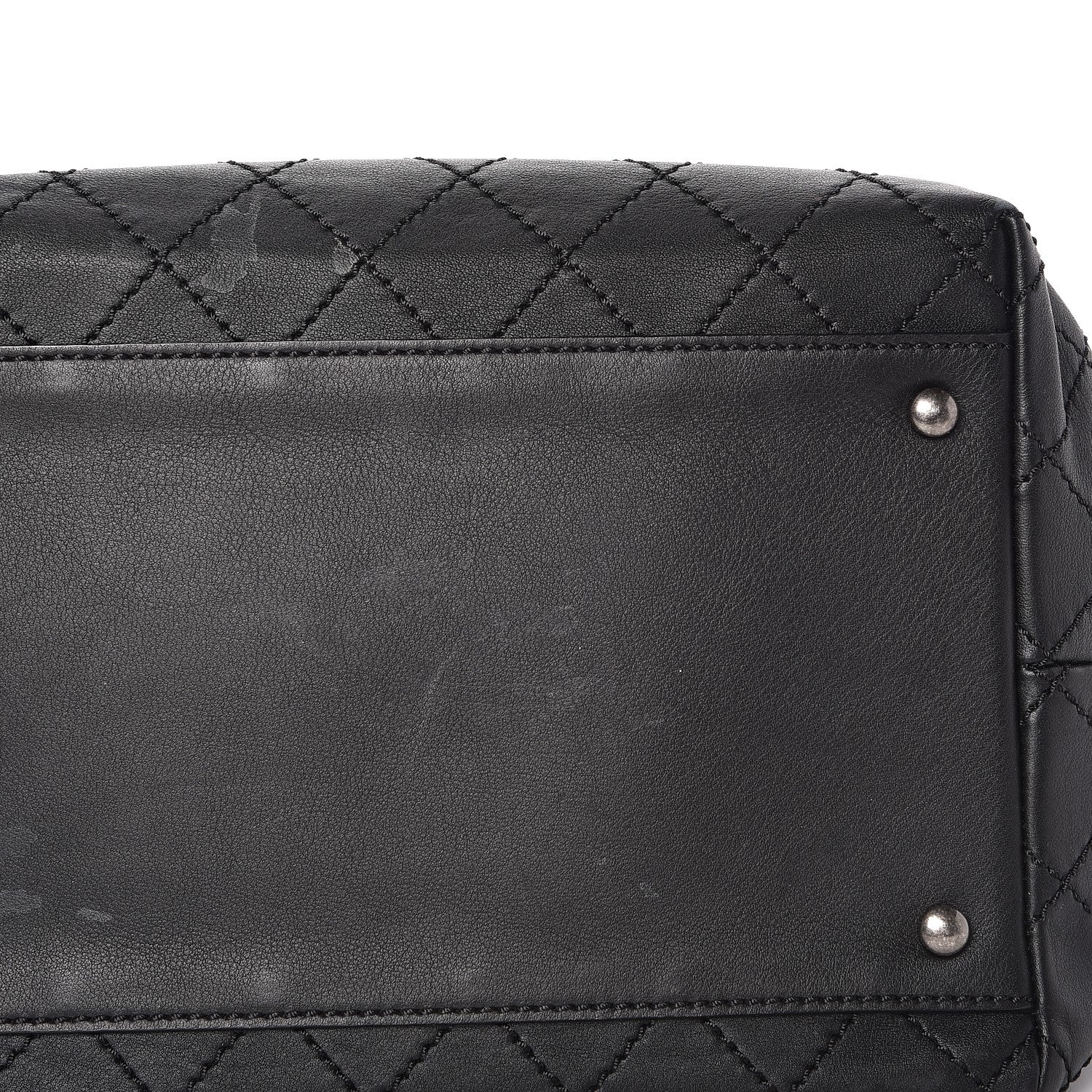 Chanel Calfskin Stitched Medium Shopping Tote Black 14 of 15
