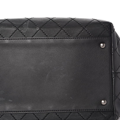 Chanel Calfskin Stitched Medium Shopping Tote Black 14 of 15