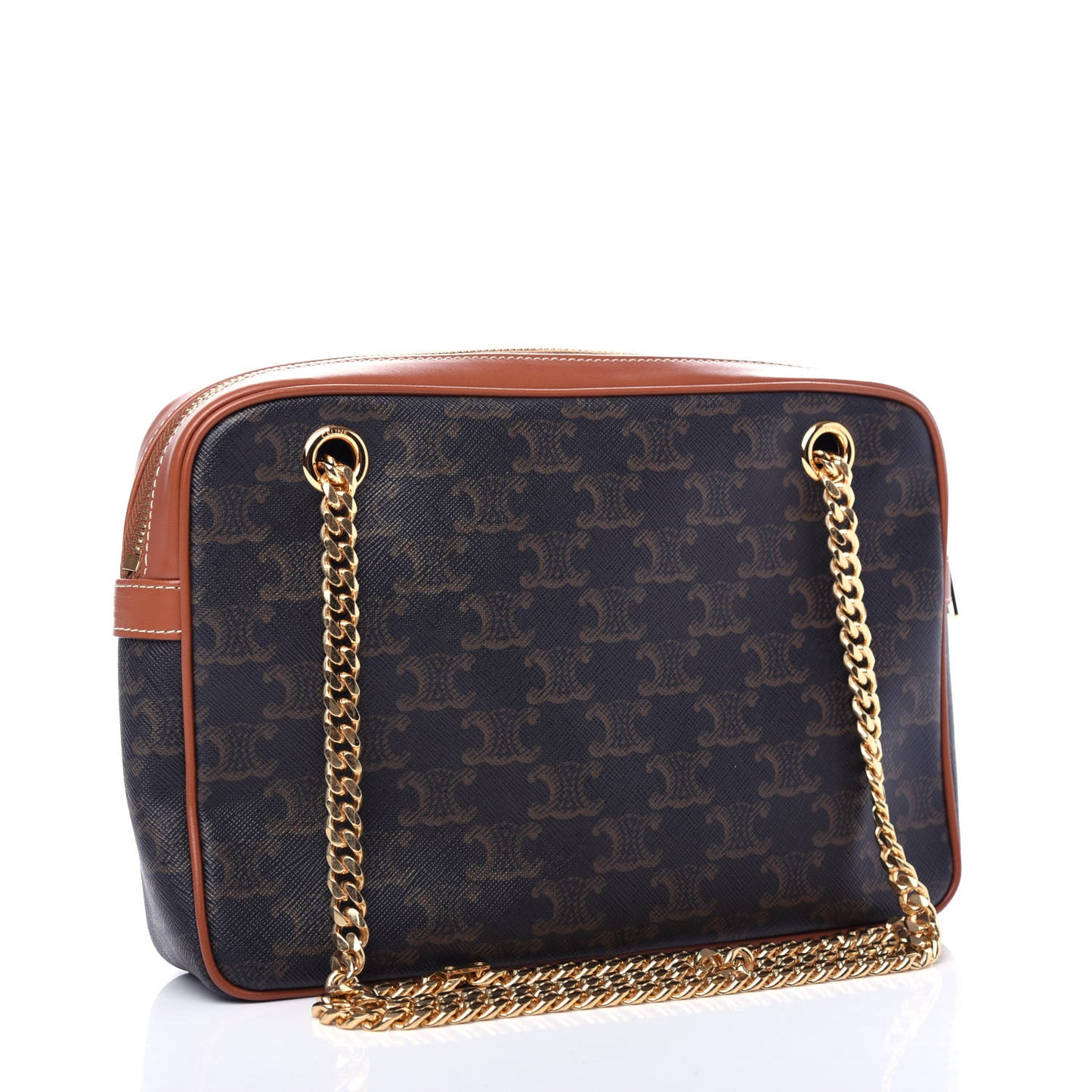 Triomphe Canvas Calfskin Medium Patapans Tan