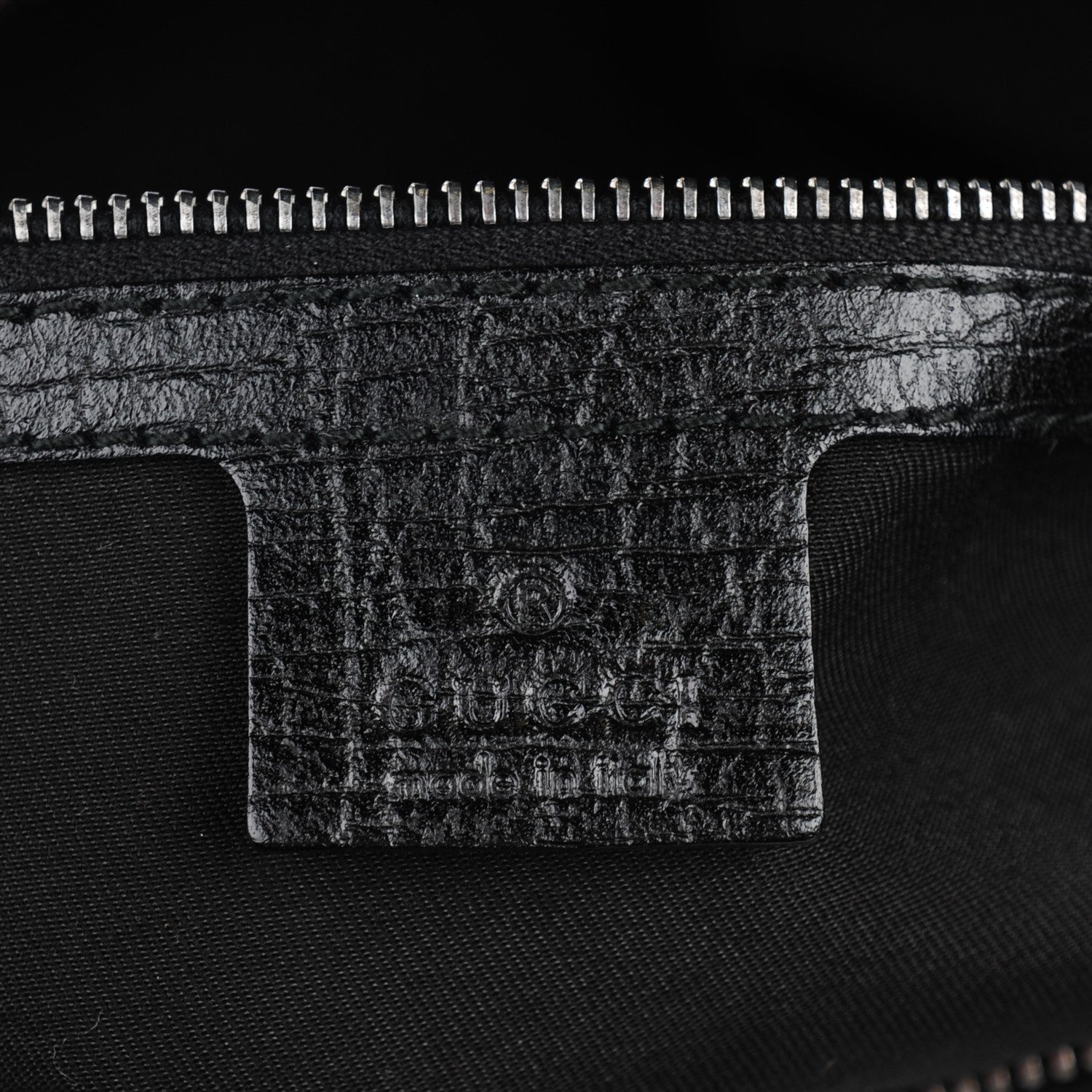 Gucci Monogram Medium Horsebit Chain Hobo Black 6 of 7