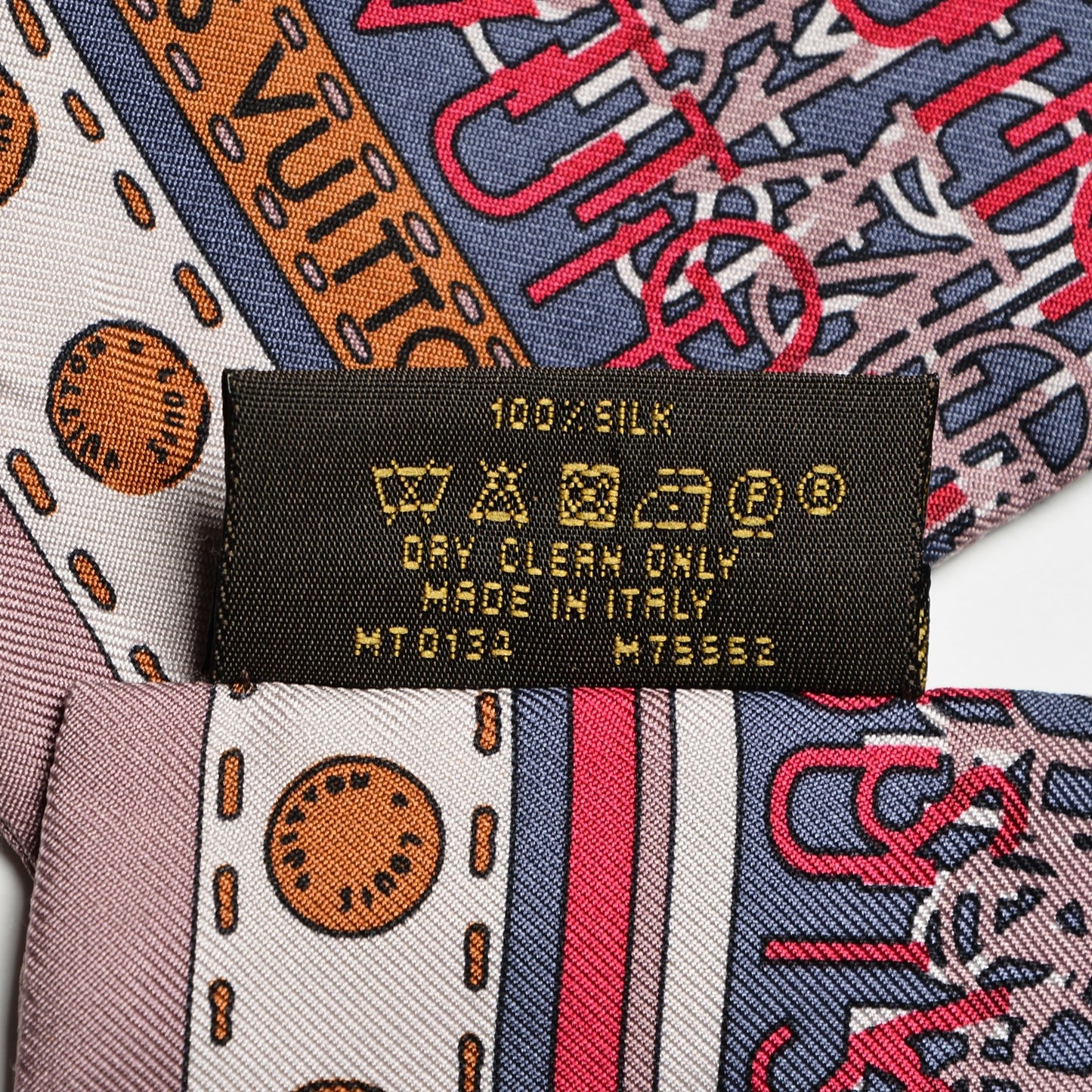 Silk Monogram Map Bandeau Quetsche