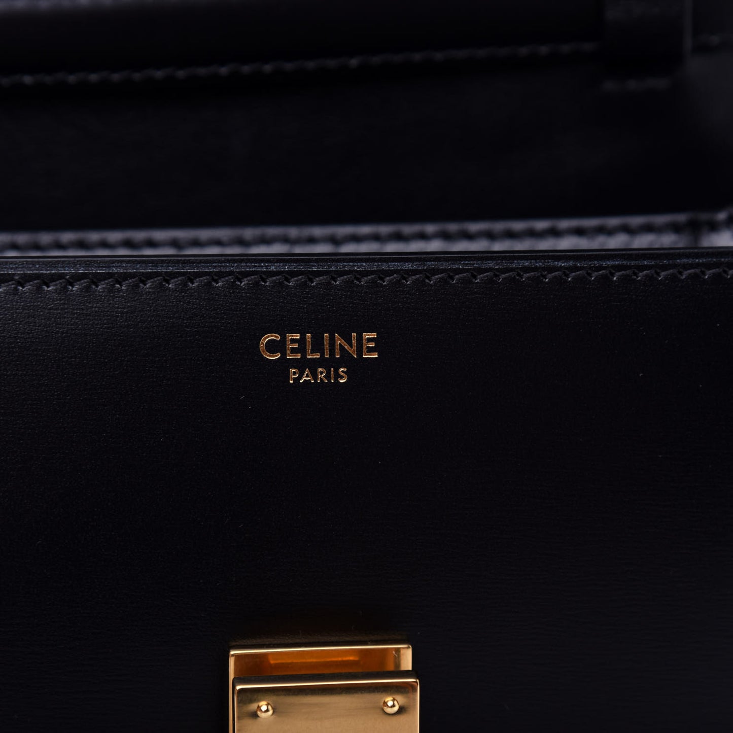 Box Calfskin Teen Classic Box Flap Bag Black