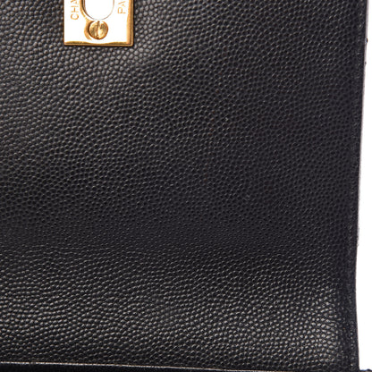 Chanel Caviar Stitched Shopper Tote Black 14 of 30