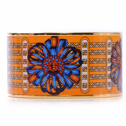 Hermes Enamel Printed Extra Wide Bracelet GM 3 of 6