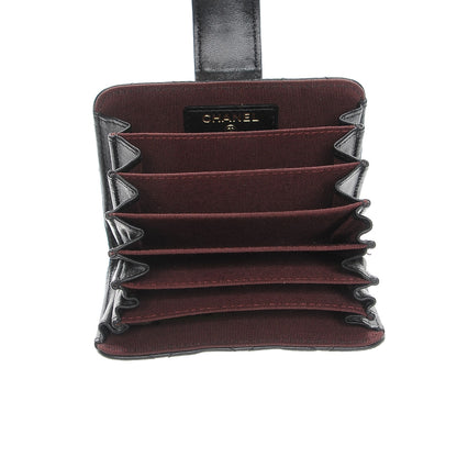 Chanel Lambskin Quilted Gusseted Card Holder Black 5 of 8