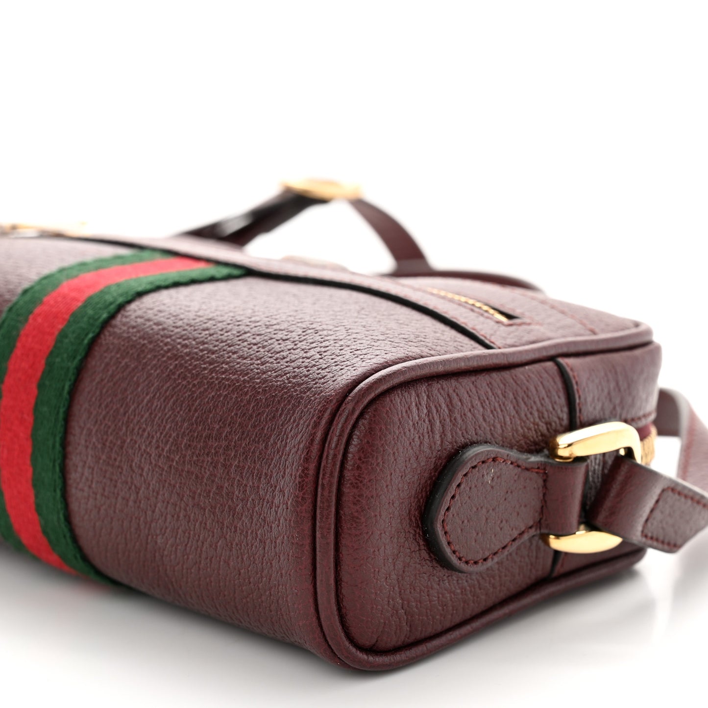Calfskin Web Mini Ophidia Shoulder Bag Vintage Bordeaux