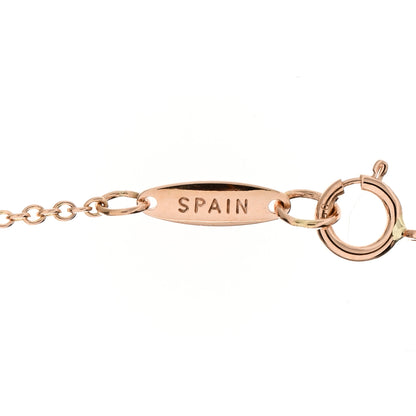 Tiffany 18K Rose Gold Diamond .03ct Elsa Peretti Diamonds by the Yard Pendant Necklace 4 of 4
