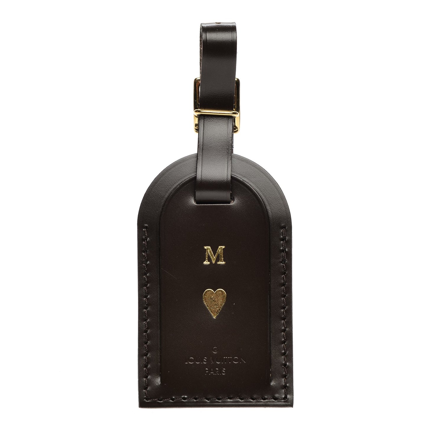 Calfskin Luggage Tag Ebene