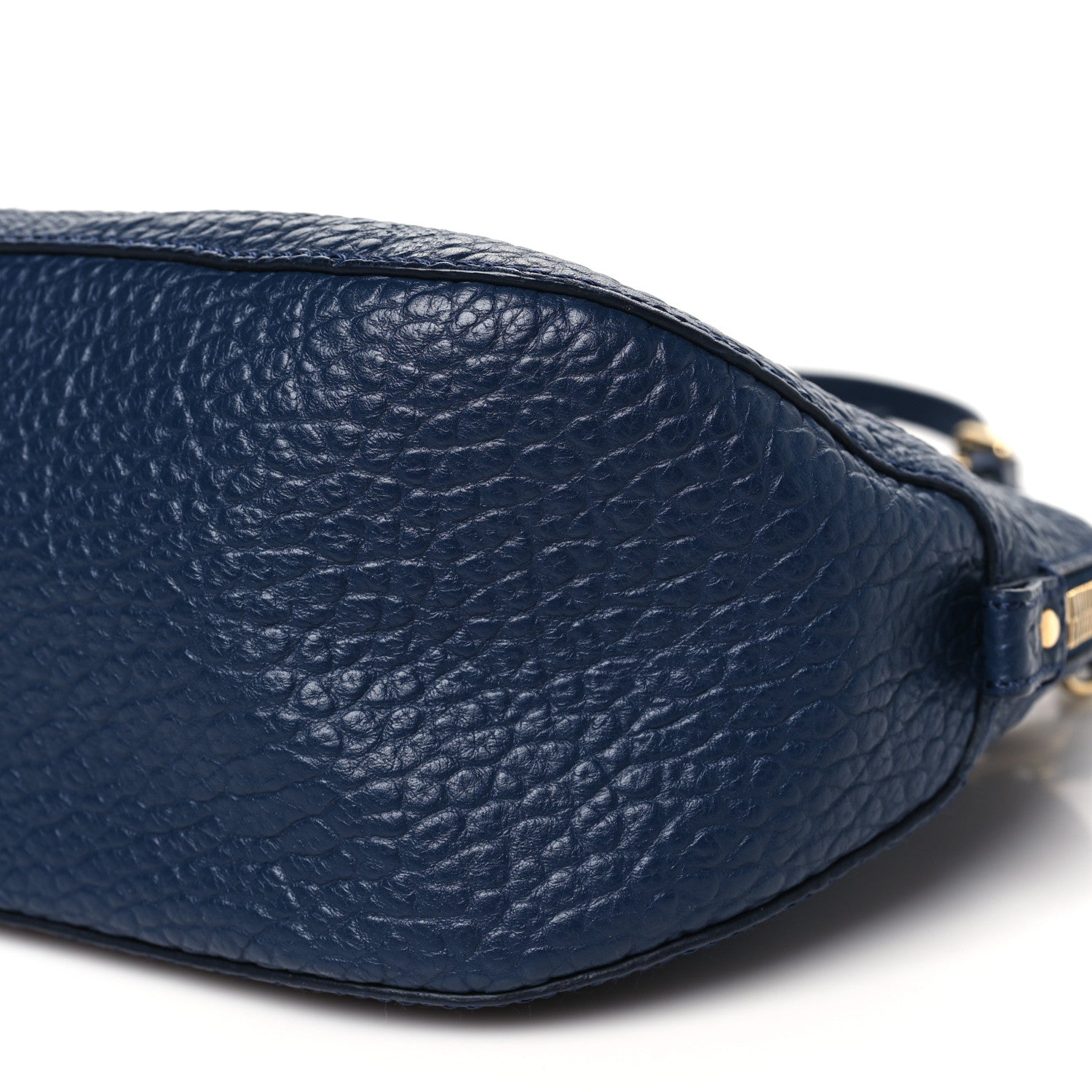 Burberry Heritage Grain Small Orchard Bowling Bag Navy Blue