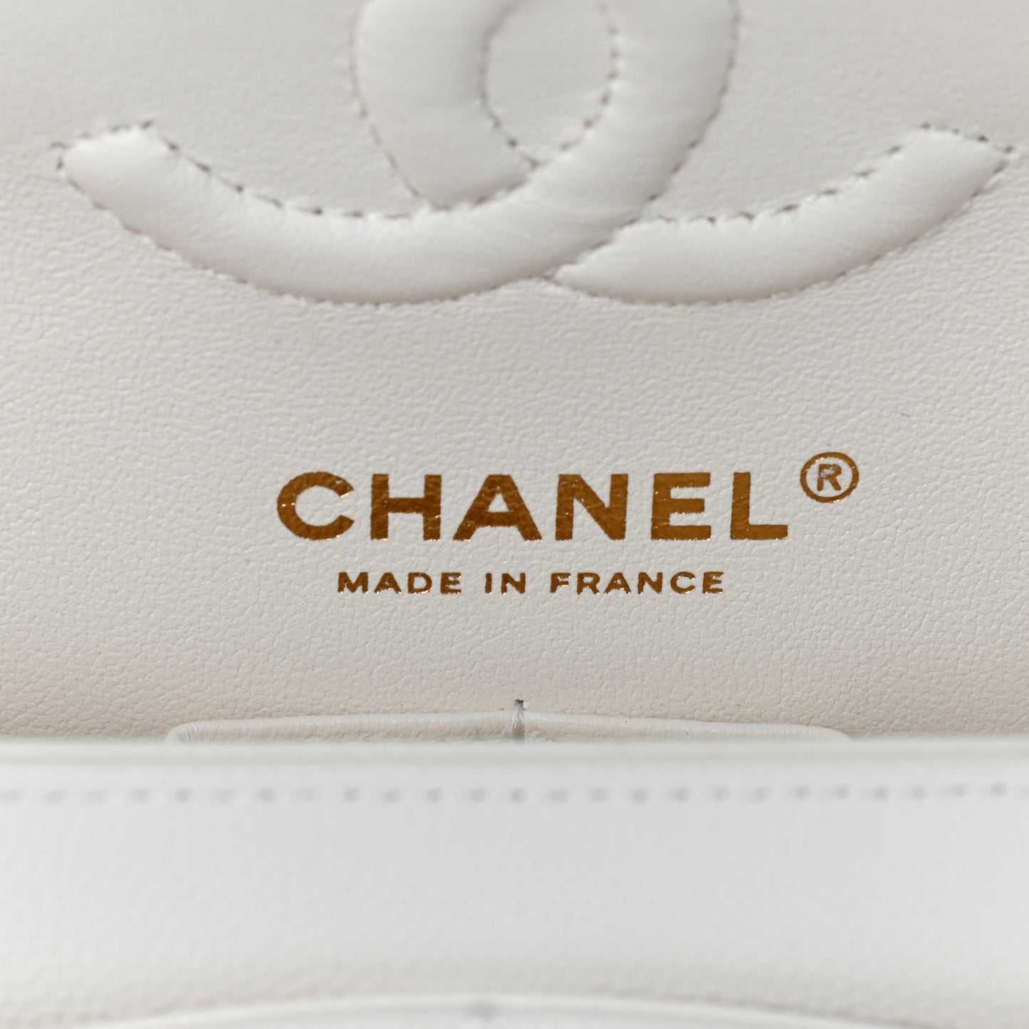 Caviar Quilted Small Double Flap White