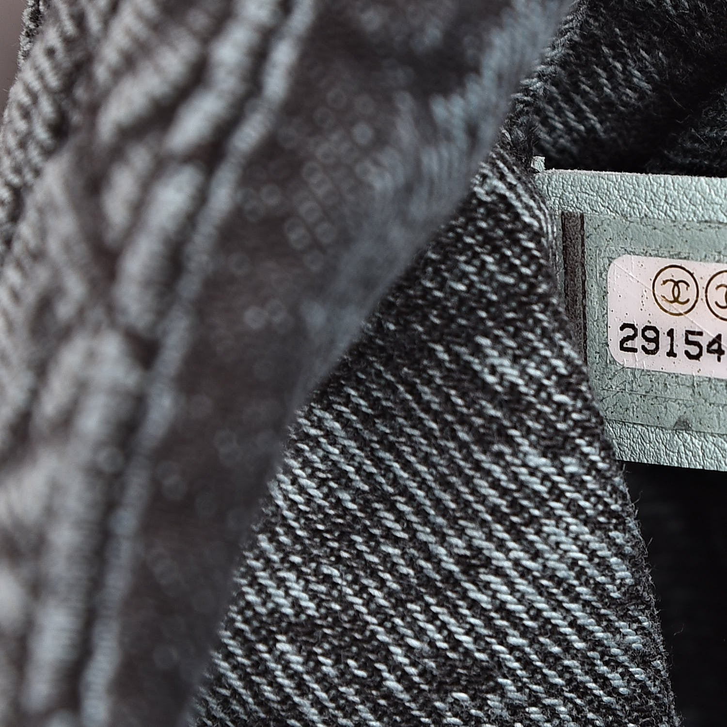 Chanel Denim Quilted Small Denimpression Flap Blue Black 7 of 11