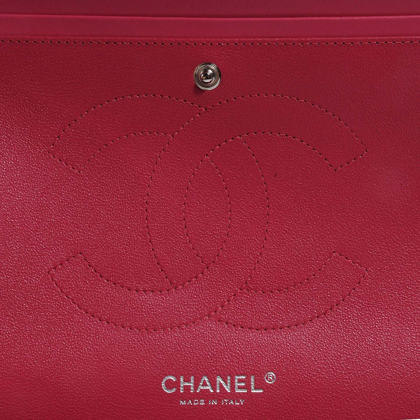 Patent Jumbo Double Flap Fuchsia