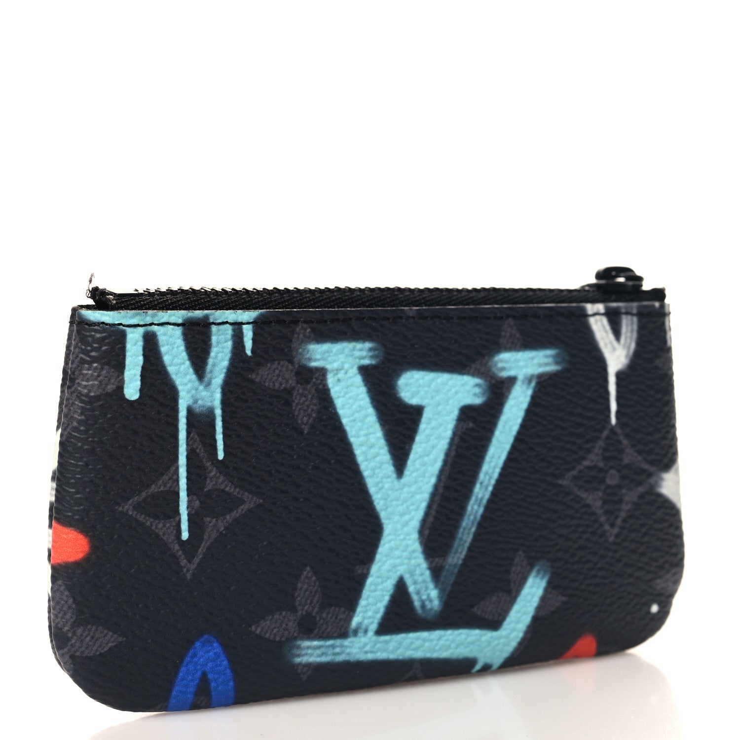 Louis Vuitton Monogram Eclipse LV Graffiti Key Pouch Multicolor 3 of 7