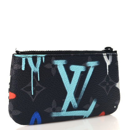 Louis Vuitton Monogram Eclipse LV Graffiti Key Pouch Multicolor 3 of 7