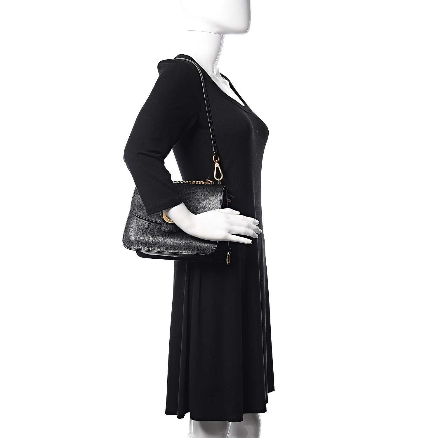 Chloe Goatskin Medium Mily Shoulder Bag Black 3 of 12
