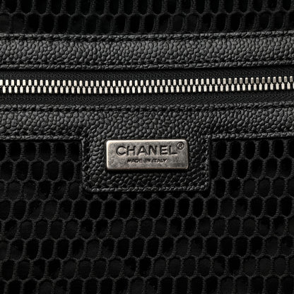 Chanel Tweed Calfskin Quilted Coco Case Trolley Rolling Luggage Black 5 of 8