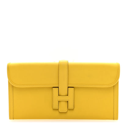 Hermes Swift Jige Elan 29 Clutch Jaune De Naples 1 of 7