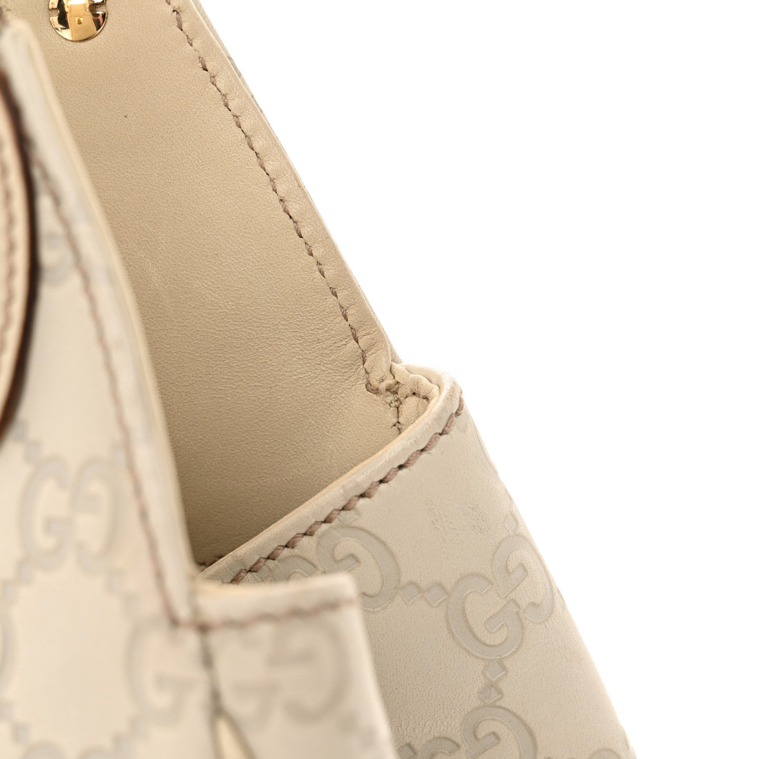 Gucci Guccissima Bardot Tote Off White 15 of 16