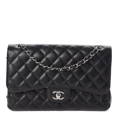 Chanel Caviar Quilted Jumbo Double Flap Black 1 of 11