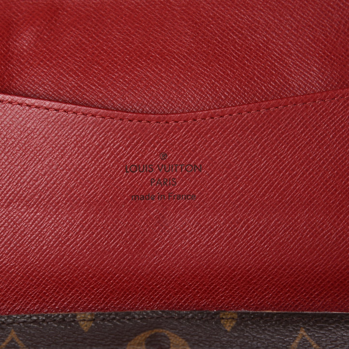 Monogram Josephine Wallet Red