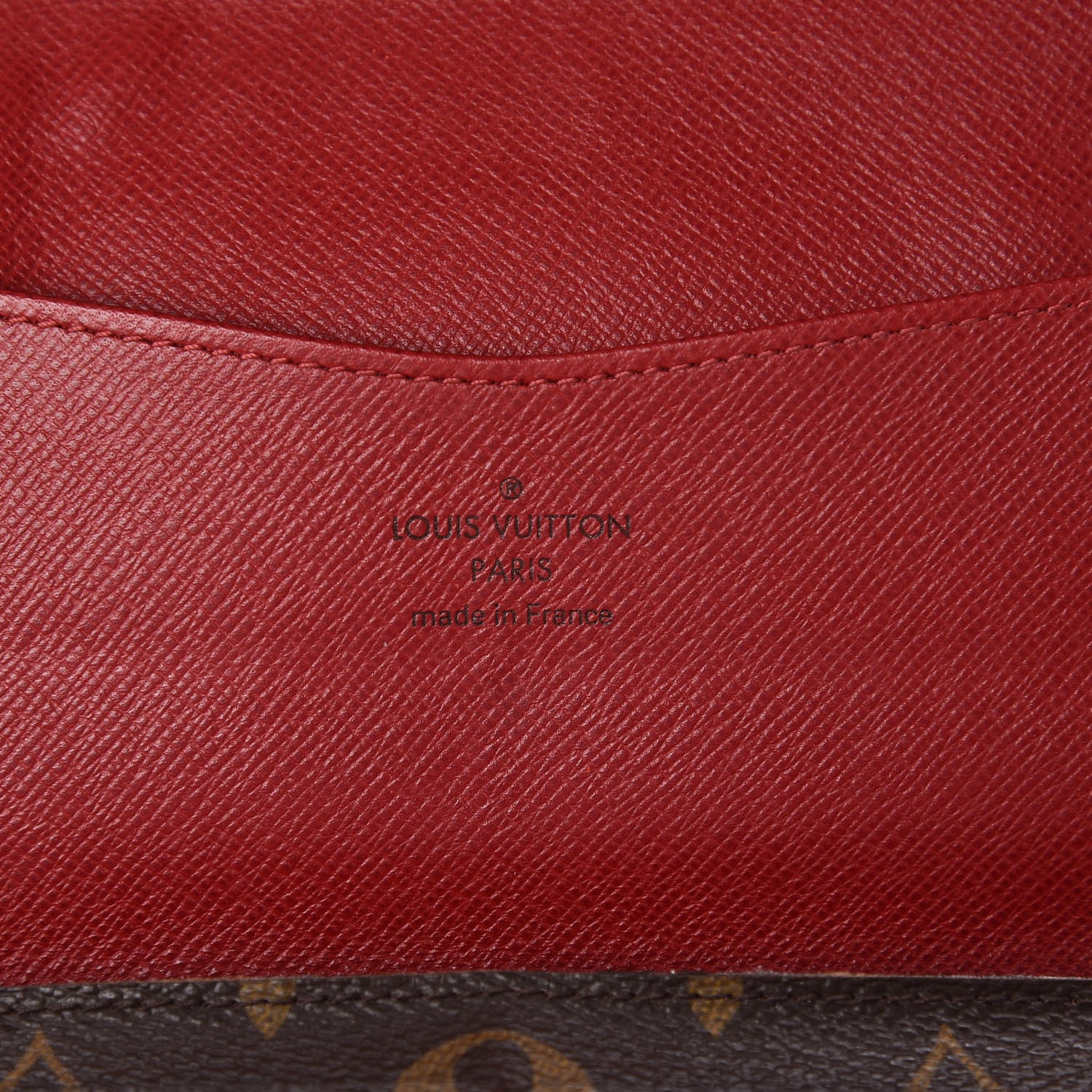 Louis Vuitton Monogram Josephine Wallet Red 6 of 7