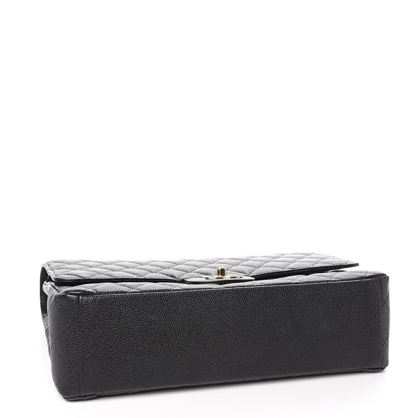 Caviar Quilted Maxi Double Flap Black