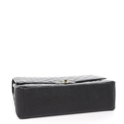 Chanel Caviar Quilted Maxi Double Flap Black 4 of 14