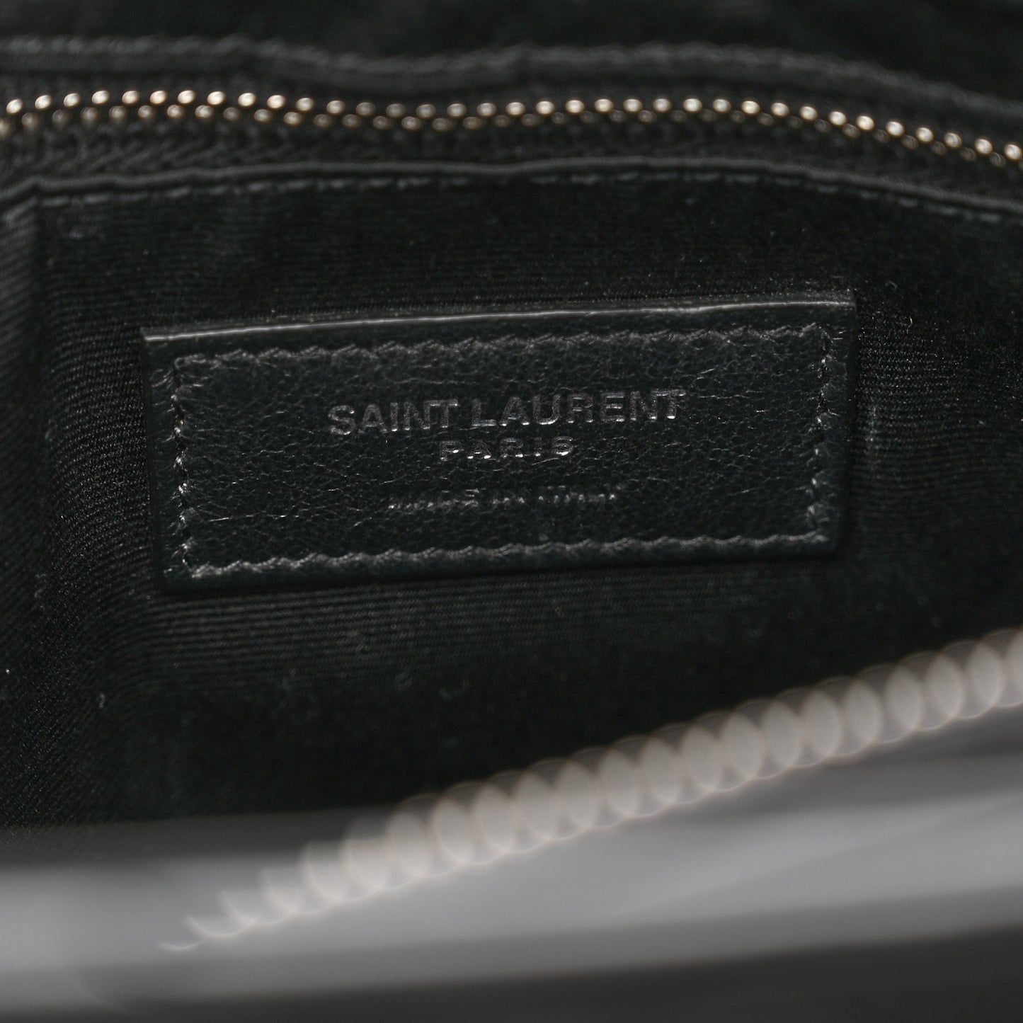 Calfskin Y Quilted Monogram Medium Loulou Chain Satchel Black