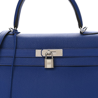 Hermes Togo Kelly Retourne 35 Bleu Electrique 11 of 12