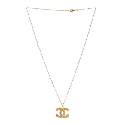 Chanel CC Necklace Matte Gold 3 of 5