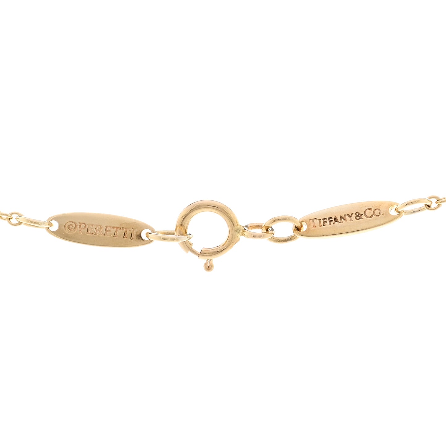 18K Yellow Gold Round Disc Pendant Necklace