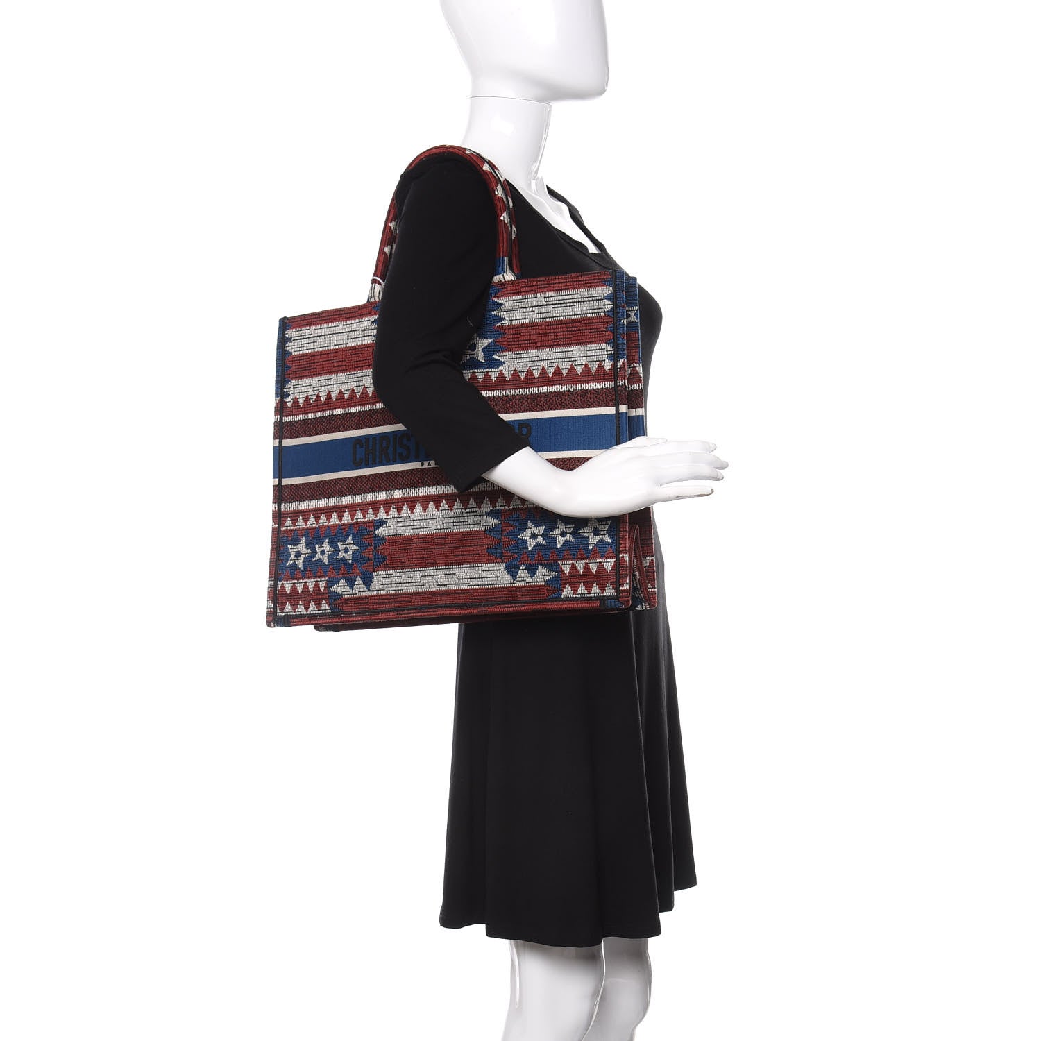 Christian Dior Canvas Embroidered Exclusive US Book Tote Multicolor 2 of 10