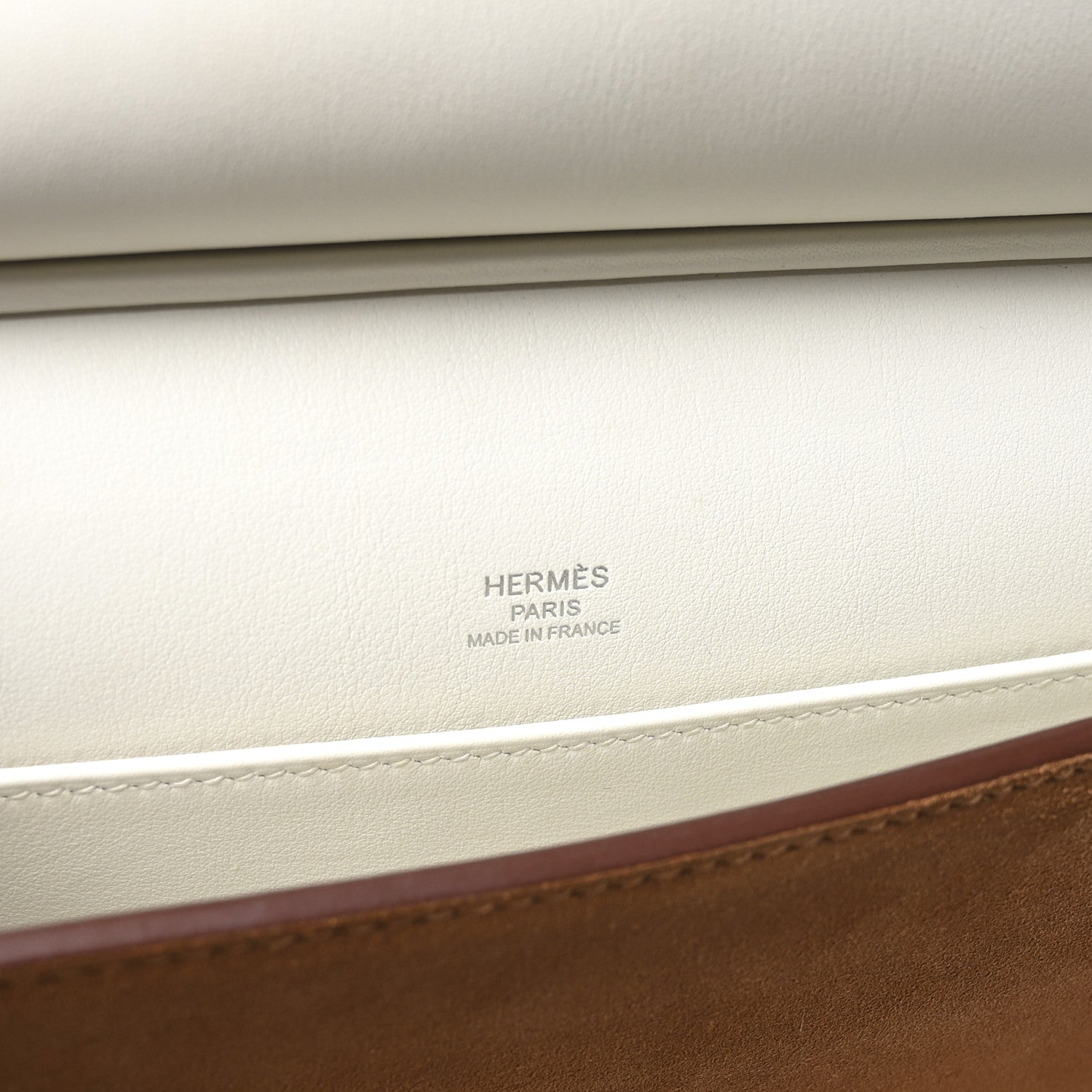 Hermes Evercolor Veau Grizzly Multiplis Clutch Beton Sesame Jaune Ambre 6 of 7