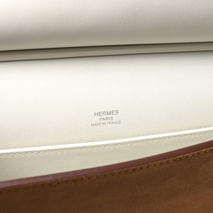 Hermes Evercolor Veau Grizzly Multiplis Clutch Beton Sesame Jaune Ambre 6 of 7