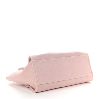Chanel Canvas Large Deauville Tote Pink 4 of 9