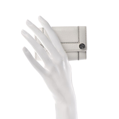 Gucci Calfskin Charmy 6 Key Holder Case White 2 of 6