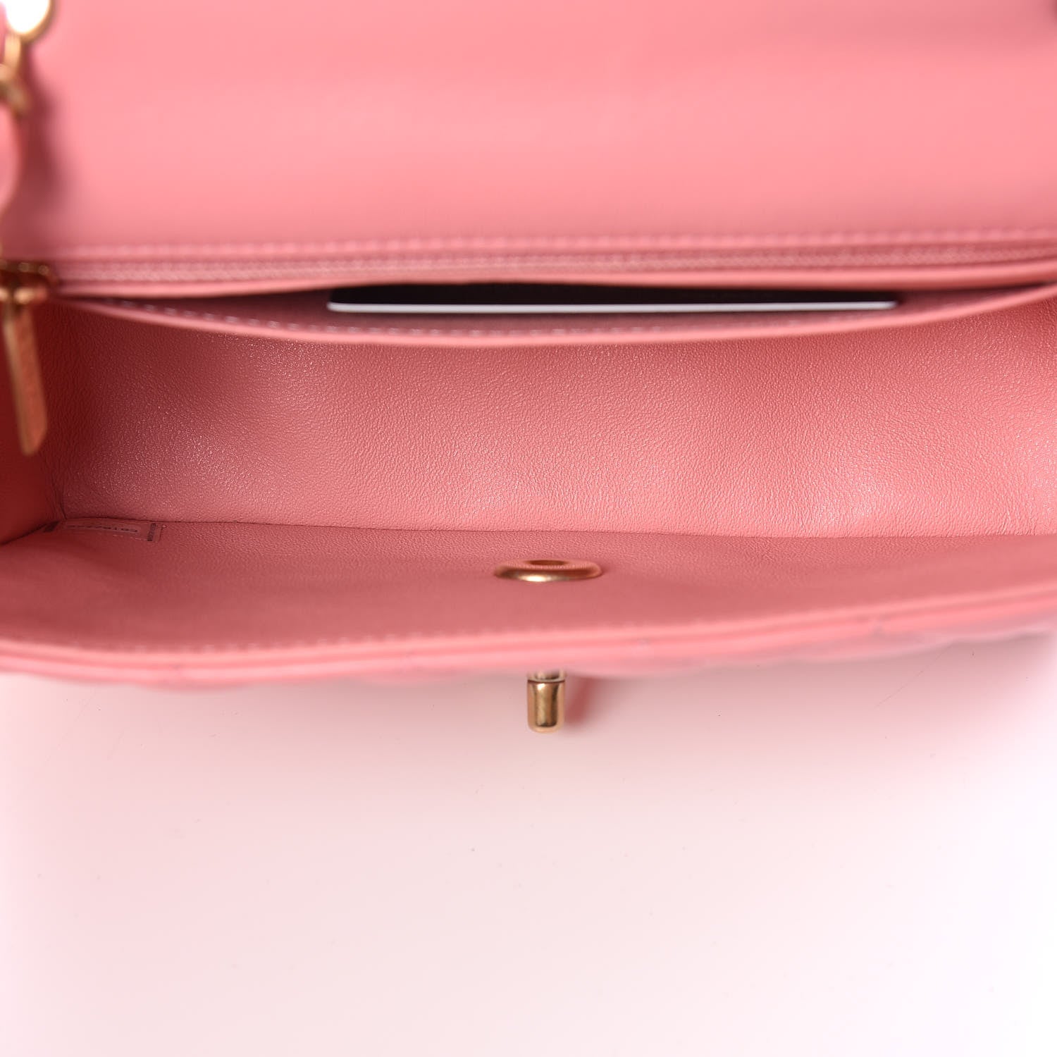 Chanel Lambskin Quilted Mini Rectangular Flap Pink 5 of 10