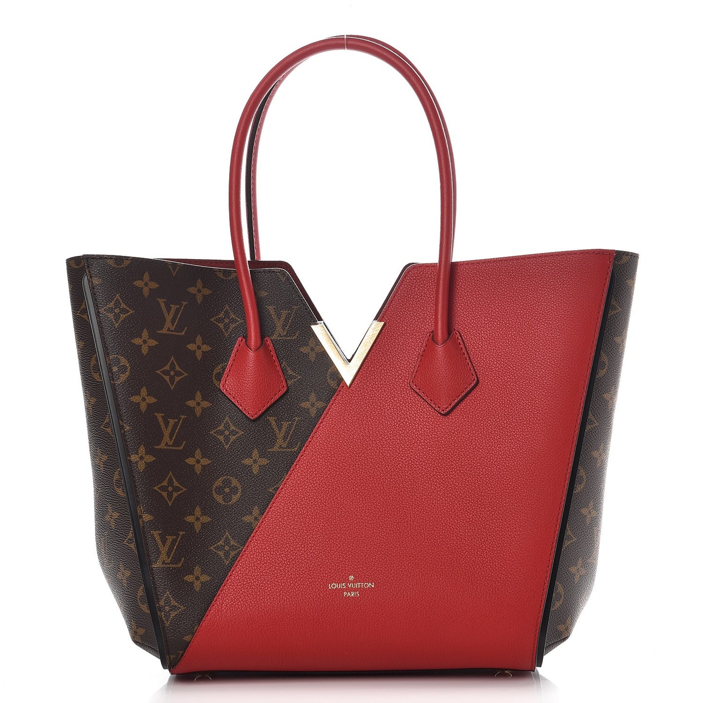 Calfskin Monogram Kimono Tote Cherry