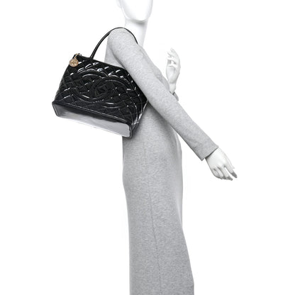 Chanel Patent Medallion Tote Black 2 of 16