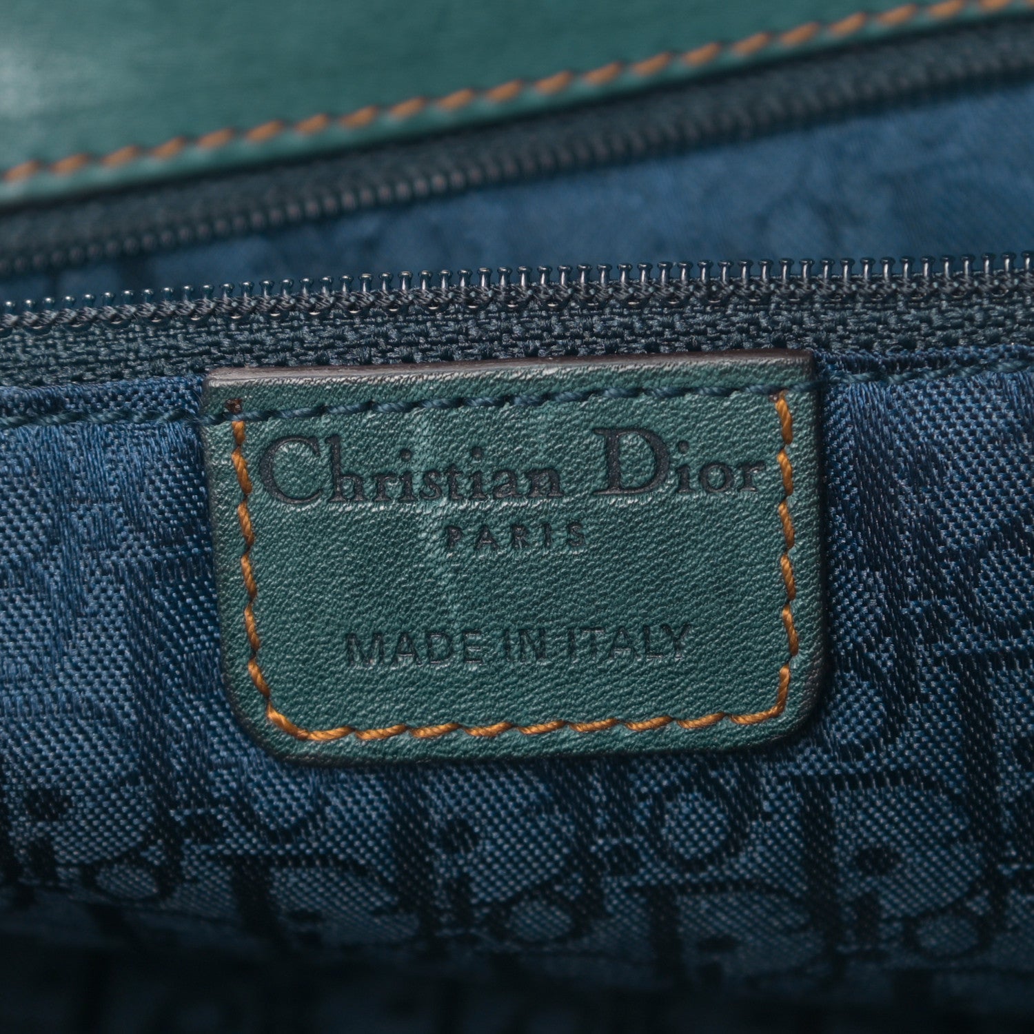 Christian Dior Calfskin Medium Gaucho Double Saddle Bag Dark Blue 6 of 12