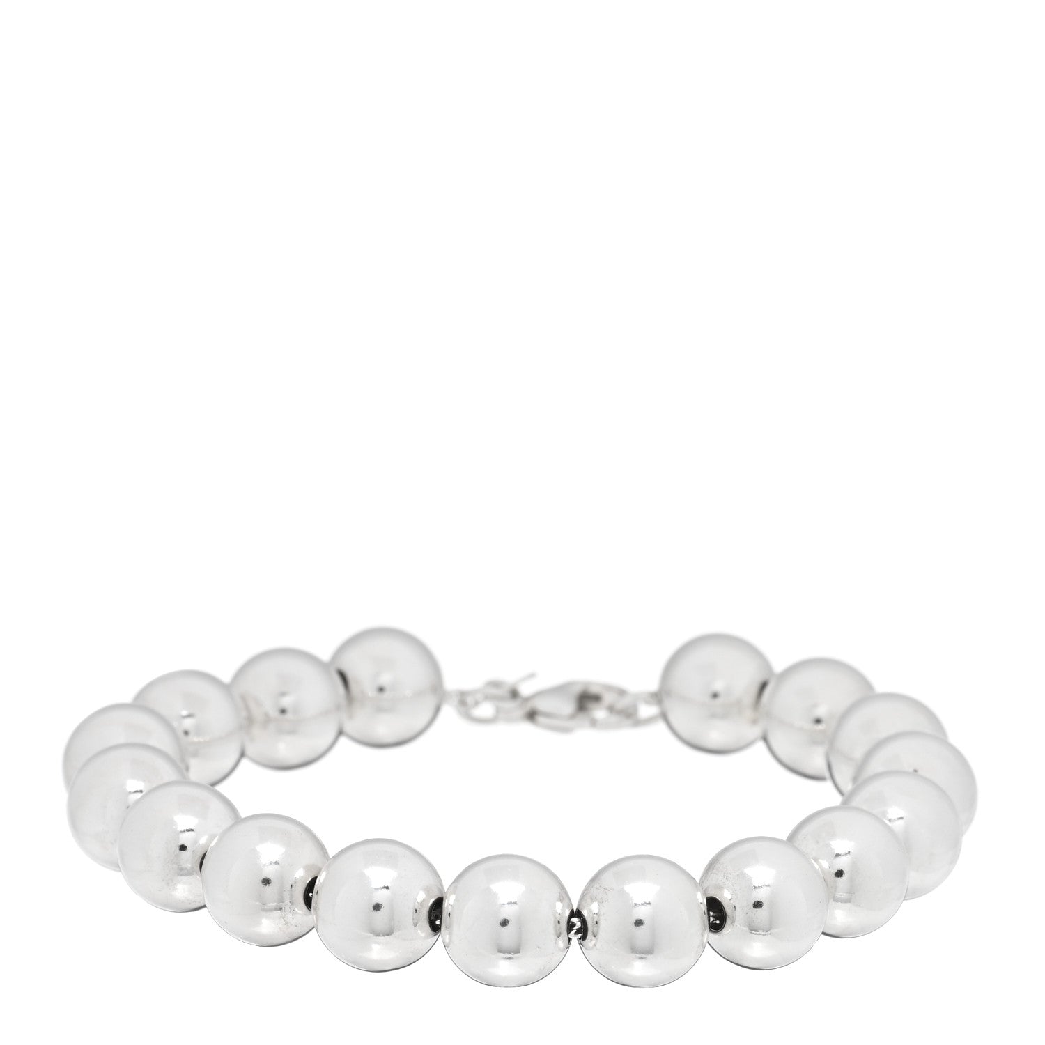 Tiffany Sterling Silver 10mm Hardwear Ball Bracelet 1 of 3