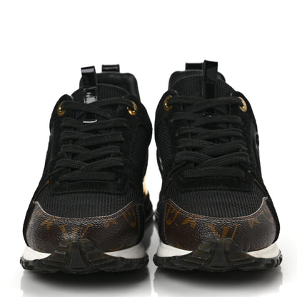 Louis Vuitton Suede Monogram Run Away Sneakers 36 Black 2 of 8