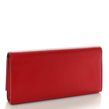 Saint Laurent Grain De Poudre Monogram Cassandre Clutch Rouge Orient 3 of 9