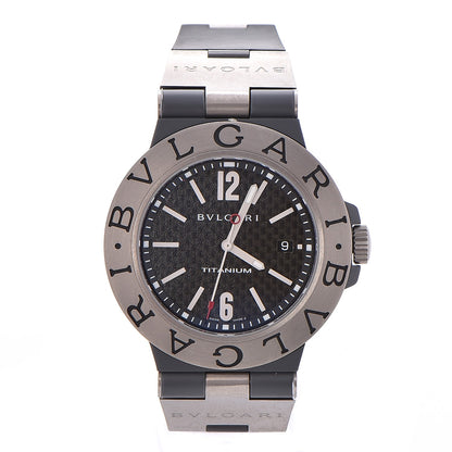 Bulgari Titanium Rubber 44mm Diagono Automatic Watch Black 1 of 6