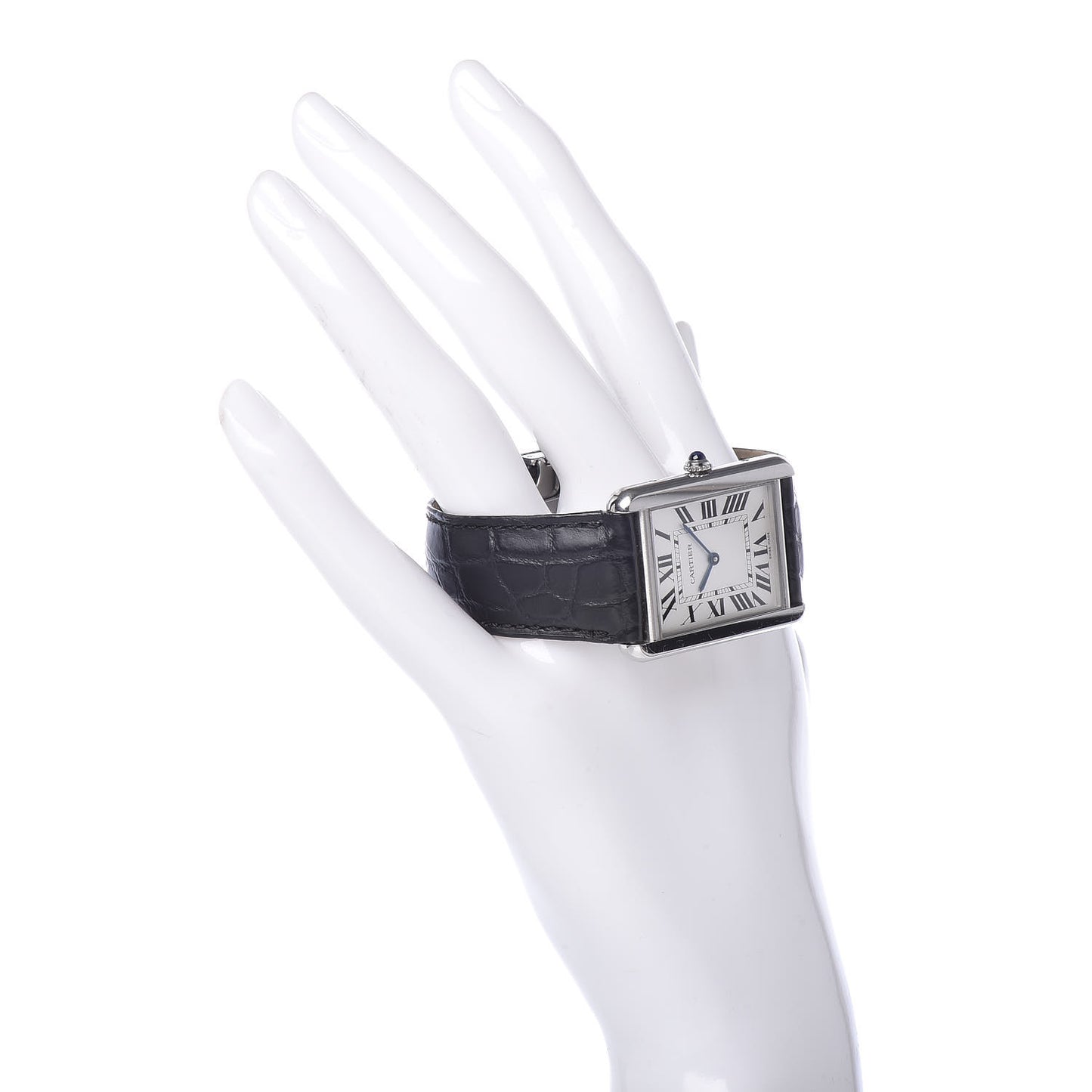 Stainless Steel Alligator 27mm Tank Solo Quartz Watch