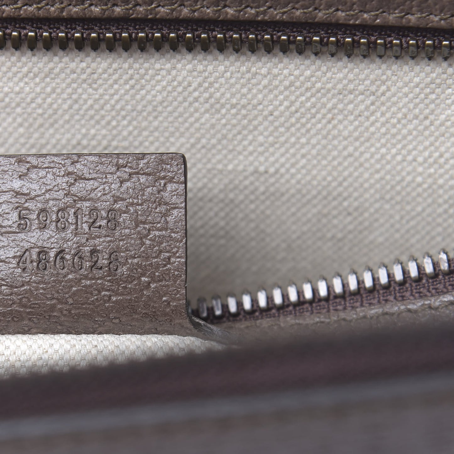 GG Supreme Monogram Textured Calfskin Web Ophidia Documents Holder Beige Ebony New Acero