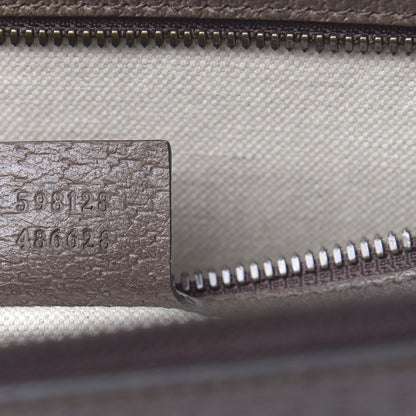 Gucci GG Supreme Monogram Textured Calfskin Web Ophidia Documents Holder Beige Ebony New Acero 7 of 10